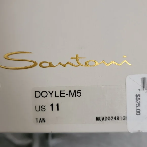 Santoni Doyle Brown Leather Derby Men display picture 3